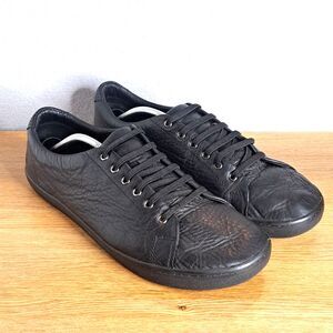 Birchbury Bramfords Men 13 Black Leather Lace-Up Casual Shoes Pebbled Minimalist
